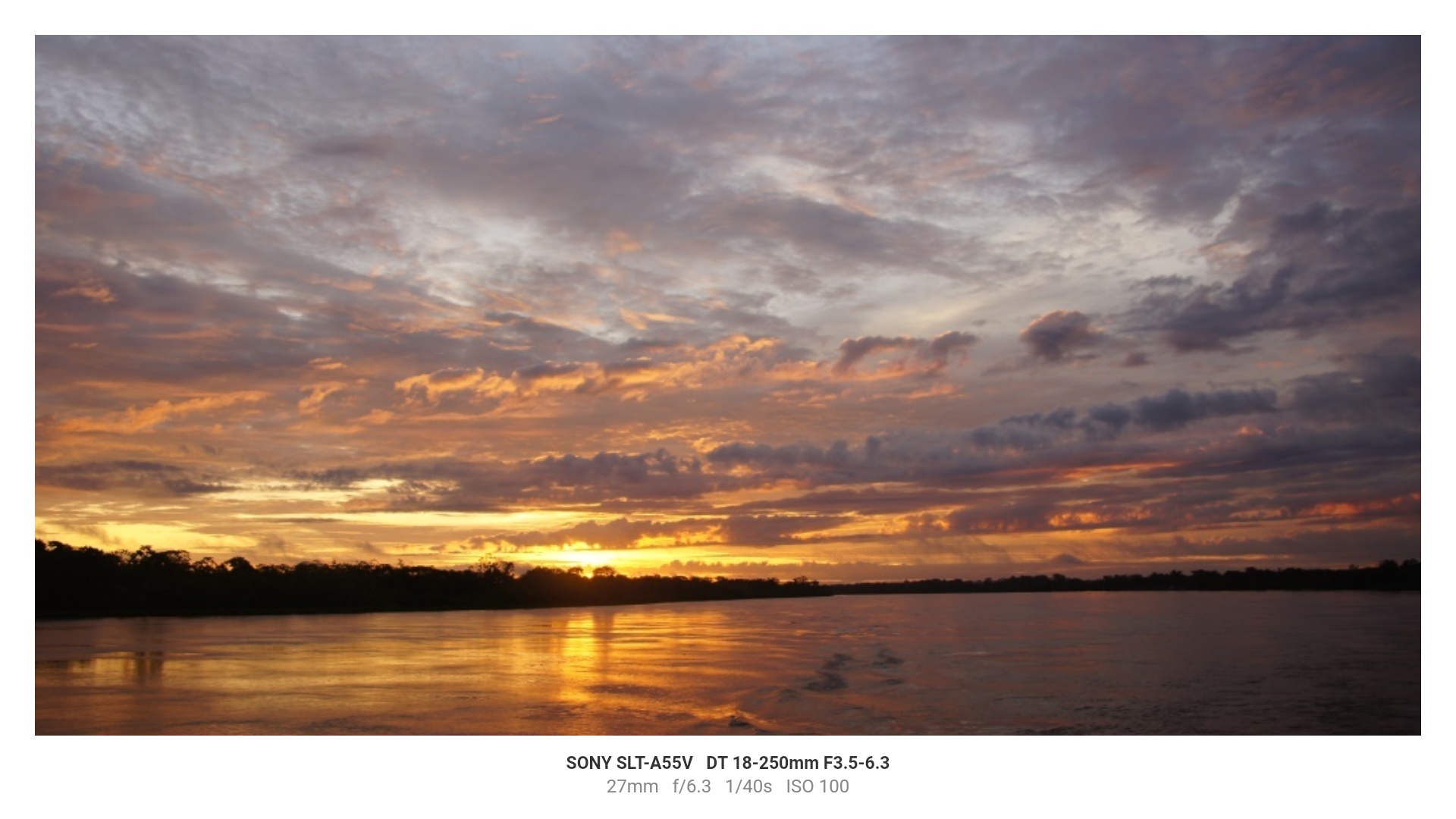 Sunset river - Gallery layout